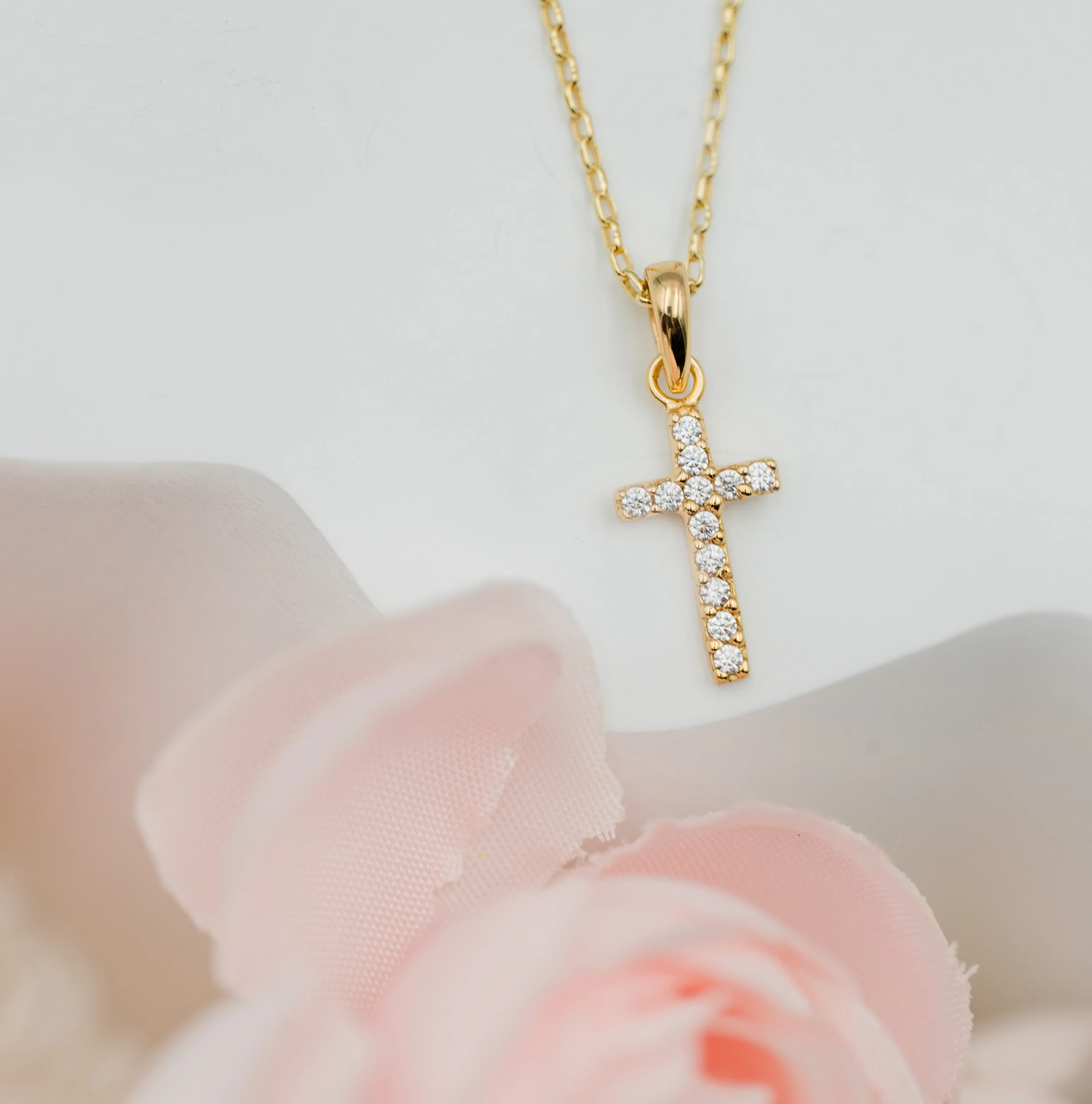 Cross Necklace - 14K Gold