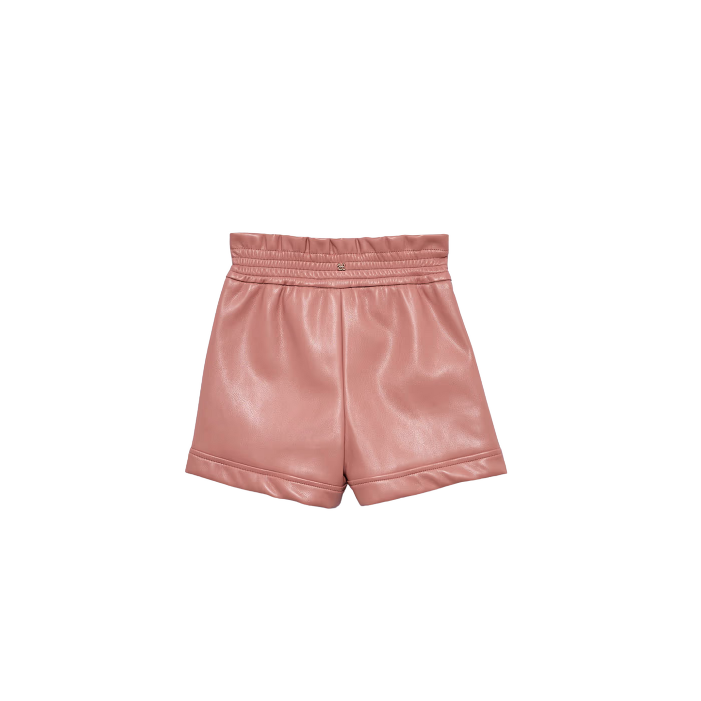 Faux Leather Shorts - Rose