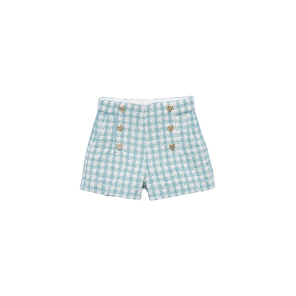 Plaid Shorts - Aqua