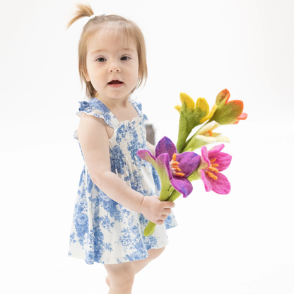 Smocked Top W/ Bloomer - Dream Cottage Floral