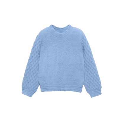 Fuzzy Sweater - Sky Blue
