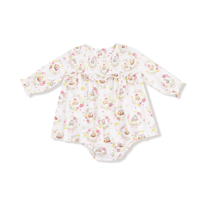 Floral Owl Families Skirt Bubble