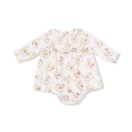 Floral Owl Families Skirt Bubble