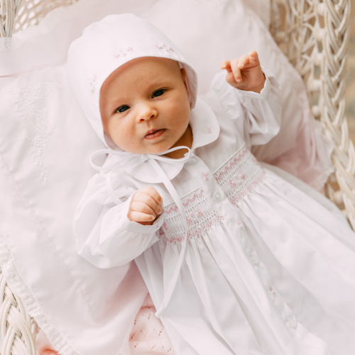 Smocked Bud Take Me Home Gown