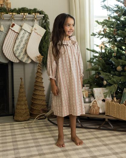 Girl's Nightgown - Candy Cane Stripe