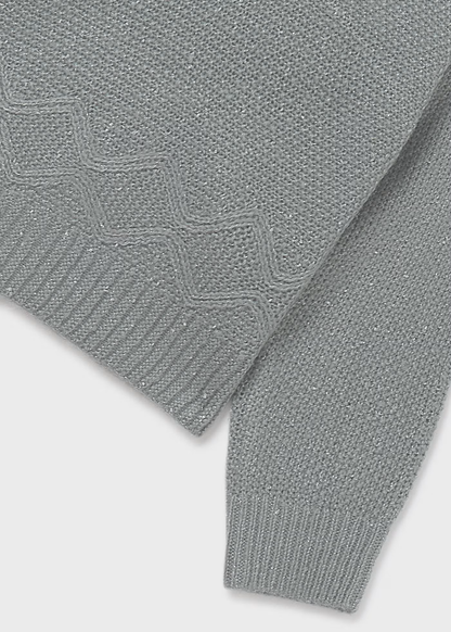 Metallic Knit Sweater - Jade