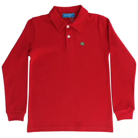 Harry L/S Polo - Red