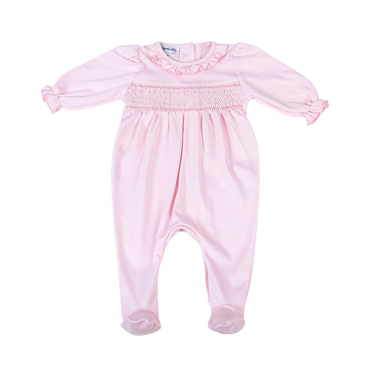 Pink Smocked Footie - 5312-425