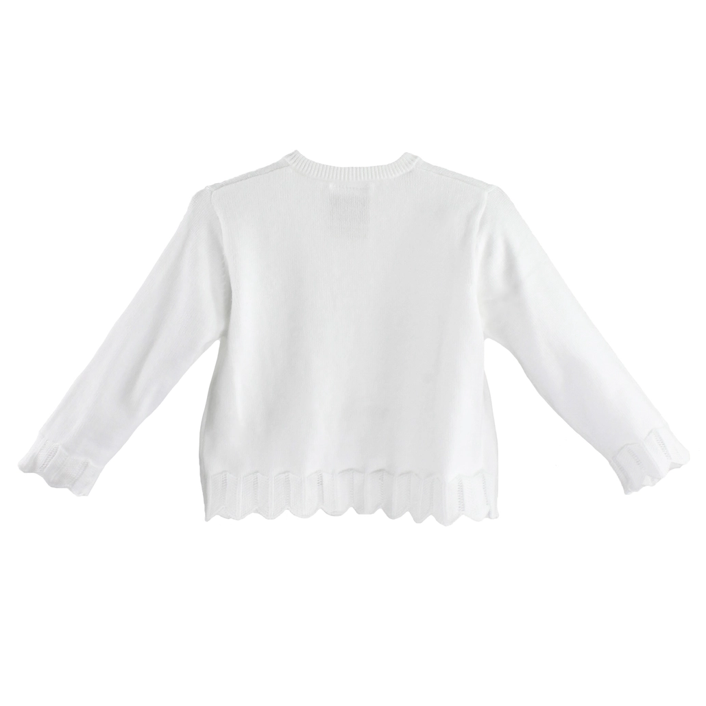 Pointelle Edge Bolero Sweater