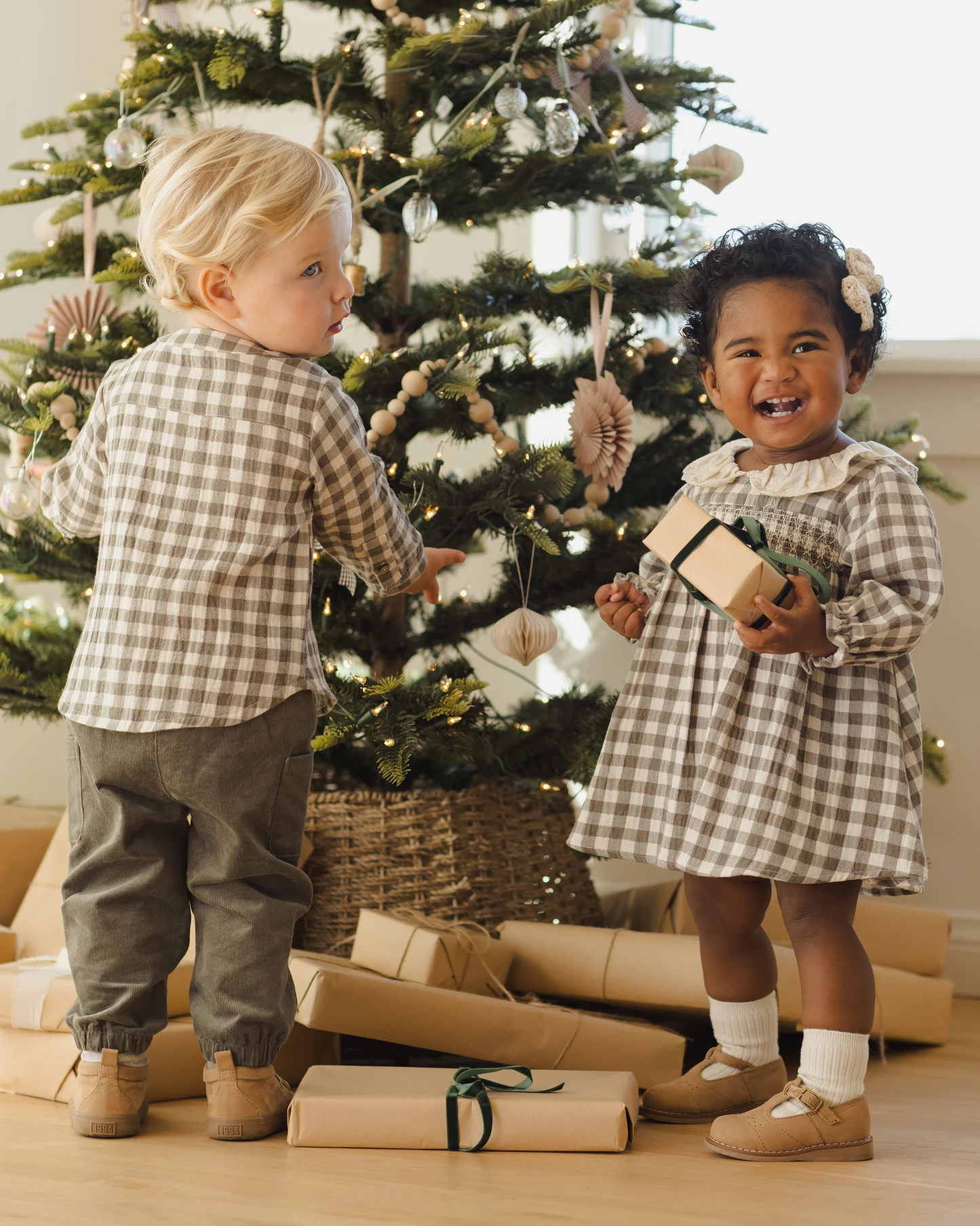 Callie Dress - Forest Check