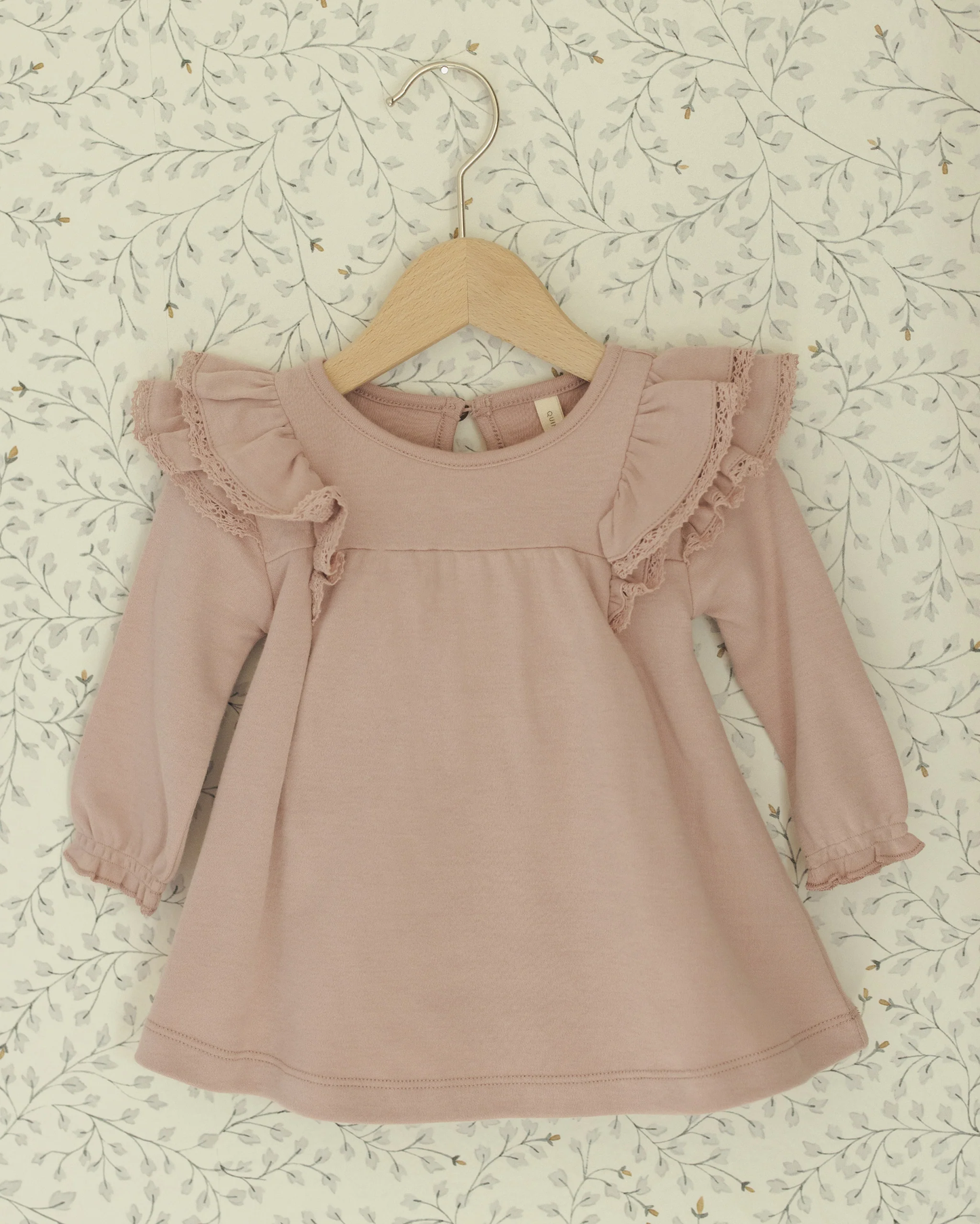 L/S Flutter Dress - Rose