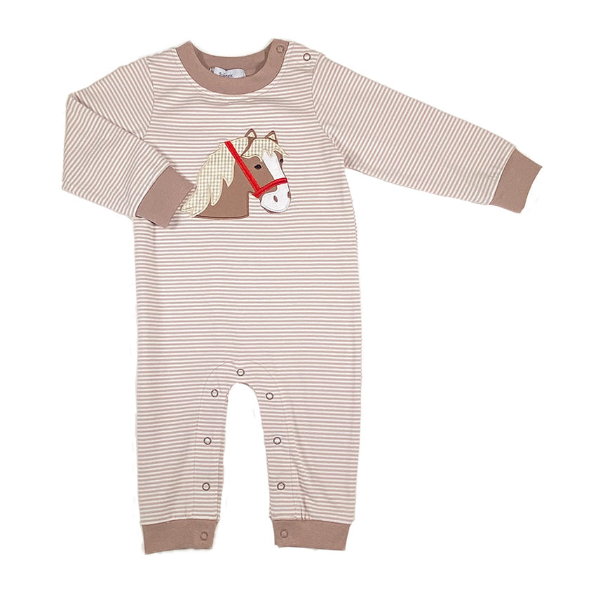 Horse Boy's Romper