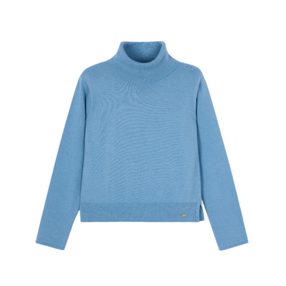 Turtleneck Sweater - Blue