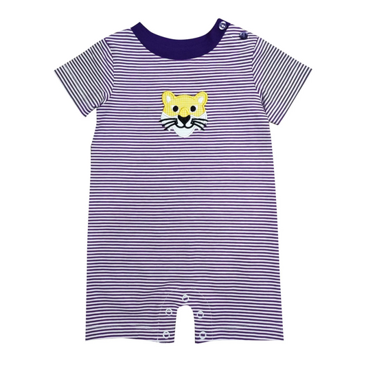 Yellow Tiger Boy's Romper