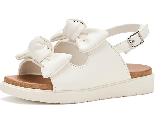 Stephanie White Bow Sandal