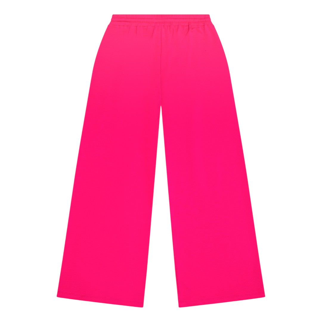 French Terry Wide Pant - Cerise