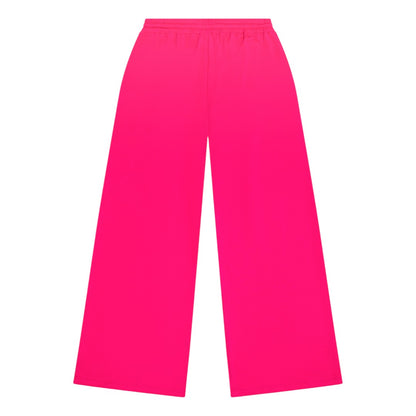 French Terry Wide Pant - Cerise