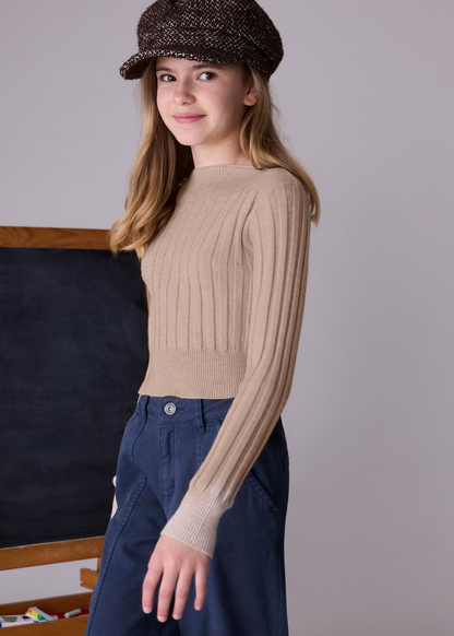 Rib Knit Sweater - Toffee