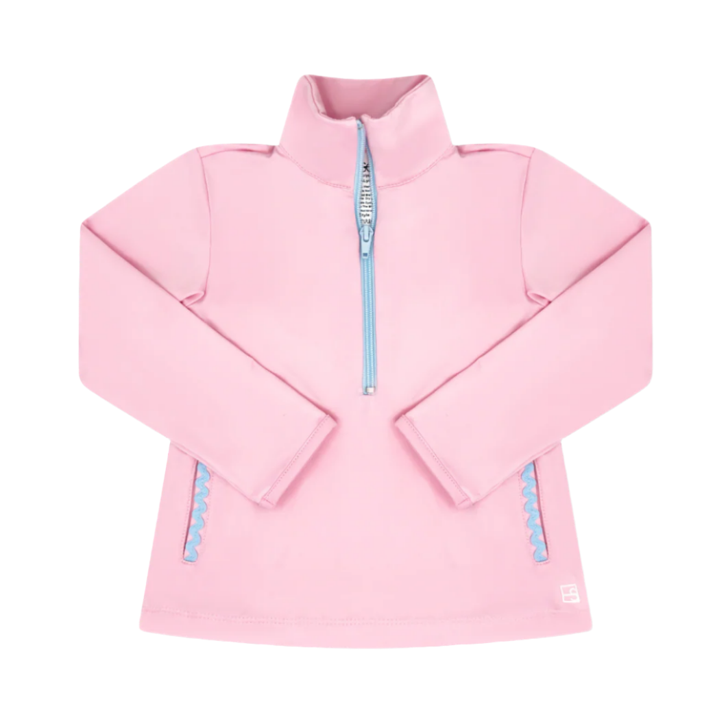 Heather 1/2 Zip - Cotton Candy Pink