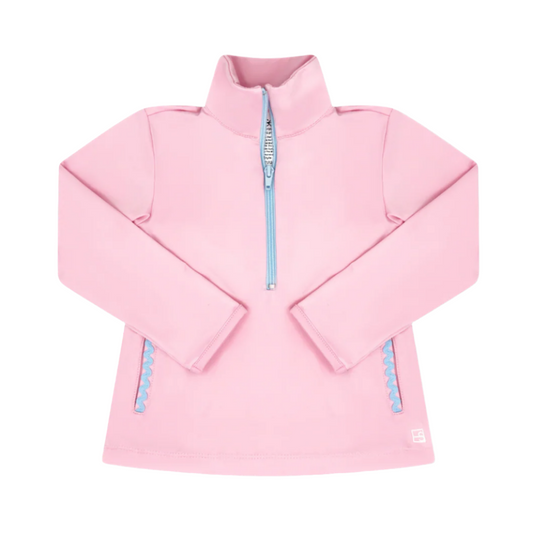 Heather 1/2 Zip - Cotton Candy Pink