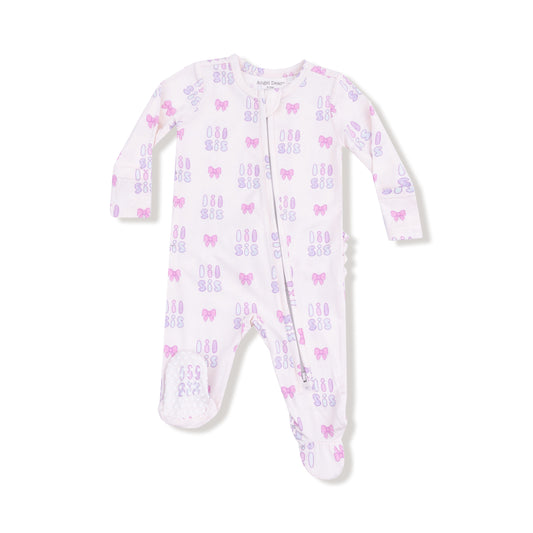 Lil Sis - Ruffle Zip Footie
