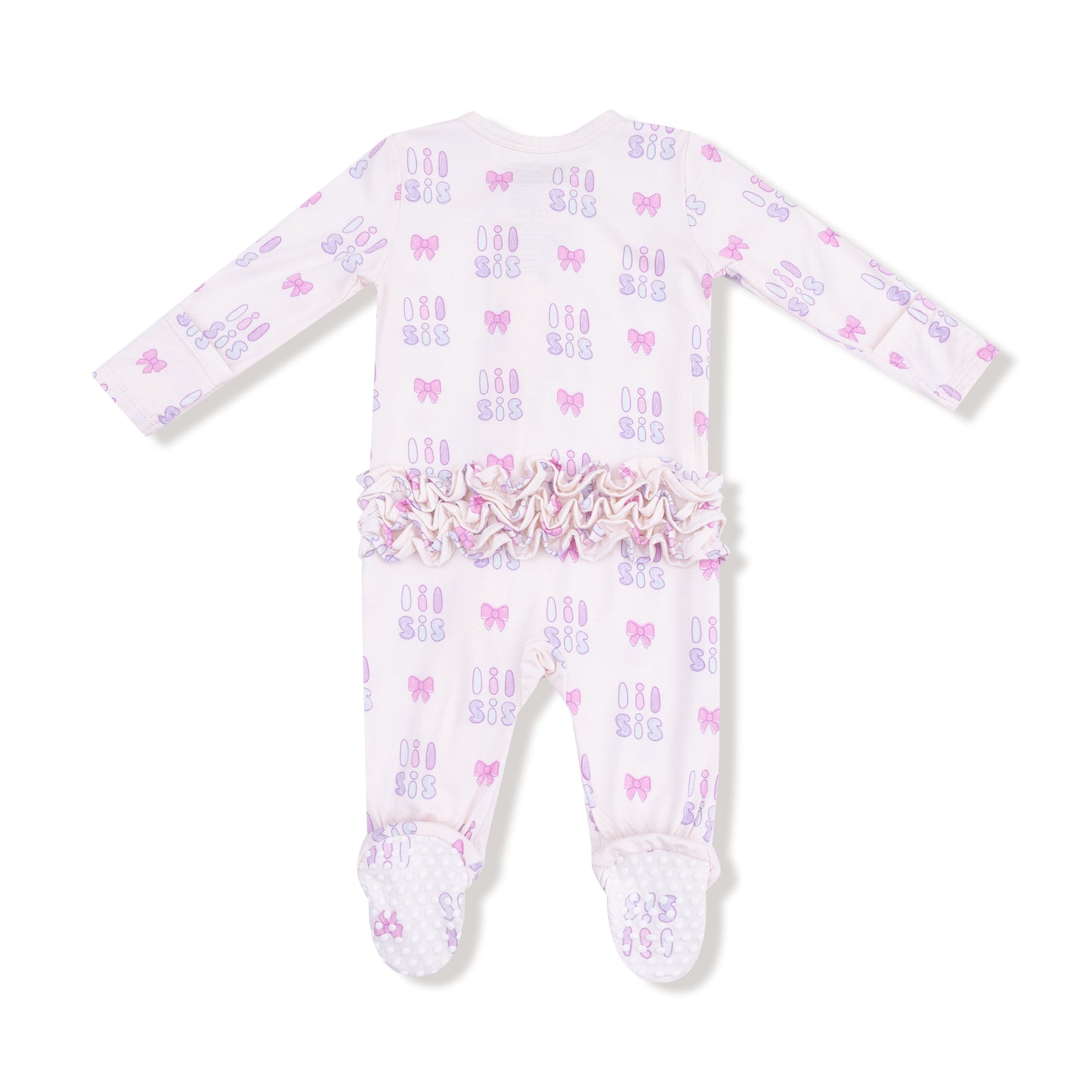 Lil Sis - Ruffle Zip Footie