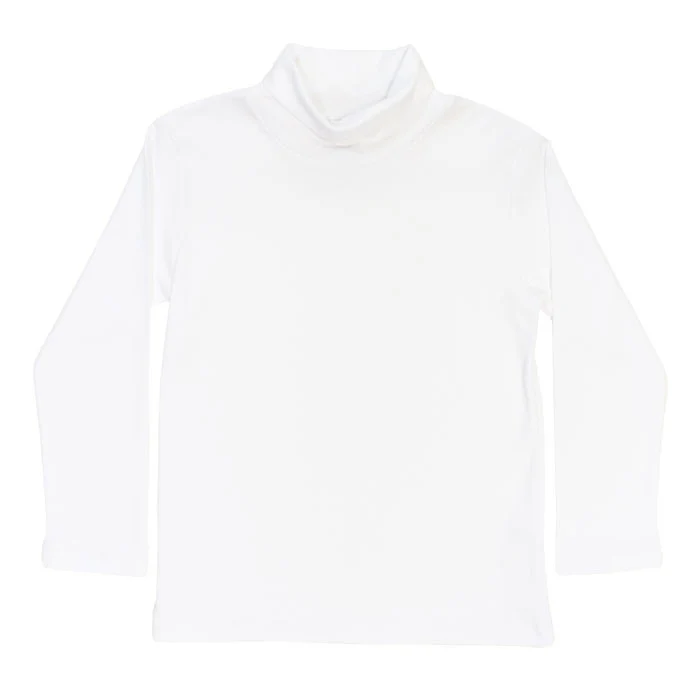 Unisex Turtle Neck - White Knit