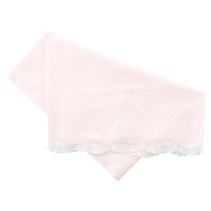 Receiving Blanket W/ Lace Trim