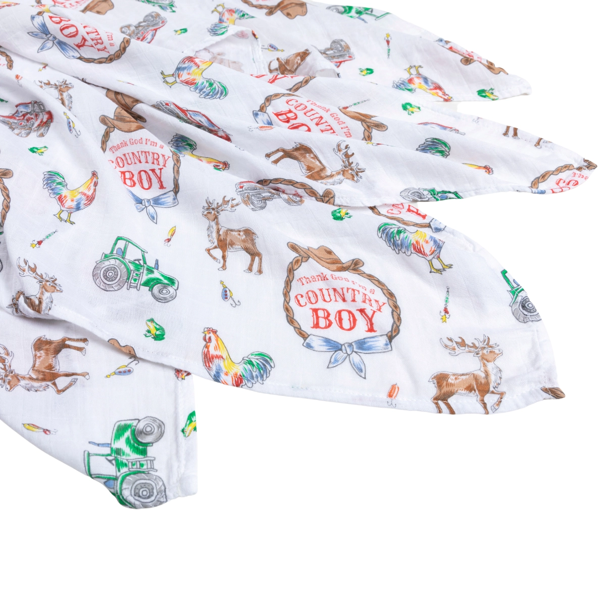 Country Boy Swaddle Blanket
