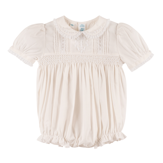 Girls Wedding Romper - Ivory