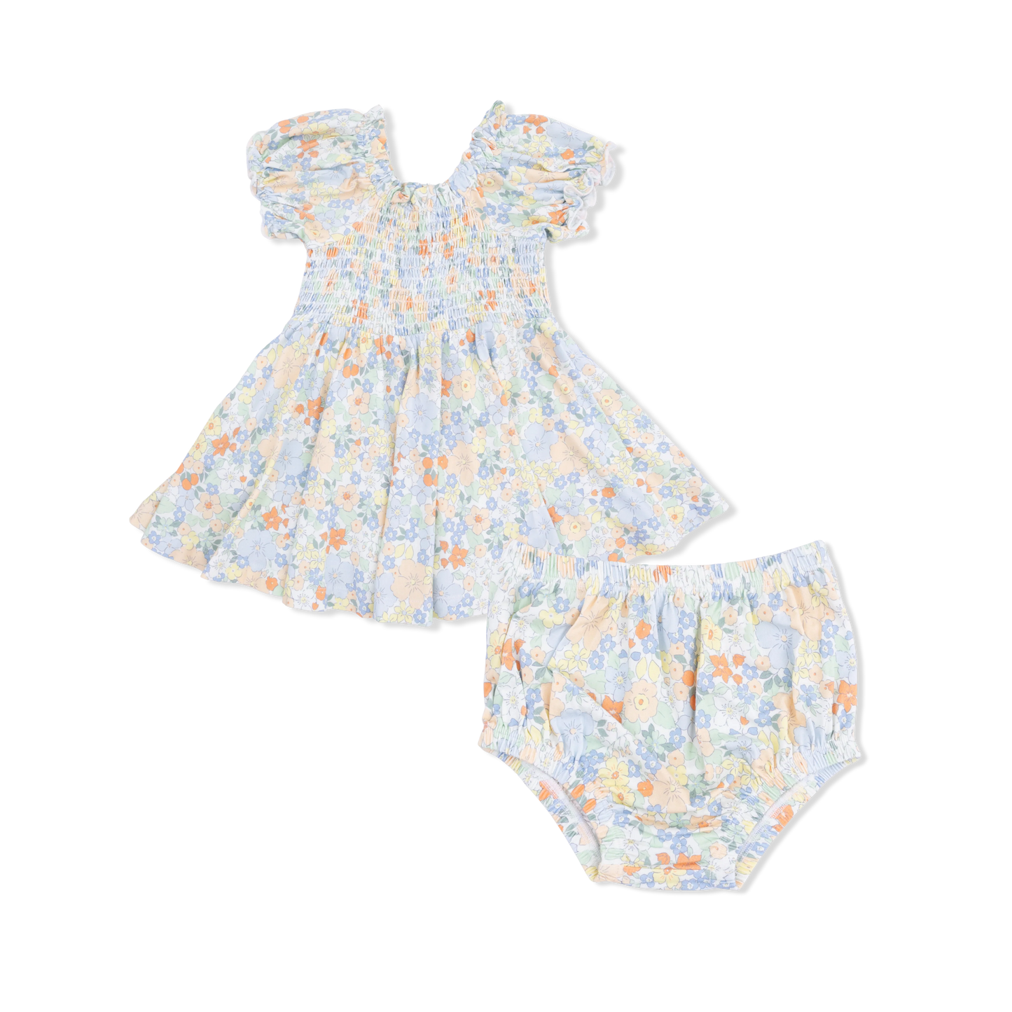 Smocked Twirly Dress - Georgia Floral