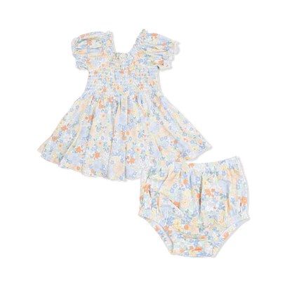 Smocked Twirly Dress - Georgia Floral