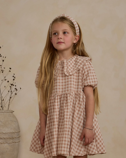 Camille Dress - Pink Gingham