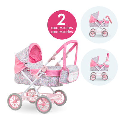 Floral Carriage for 12"-20" Baby Doll