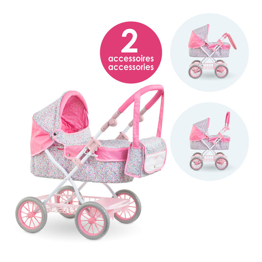 Floral Carriage for 12"-20" Baby Doll