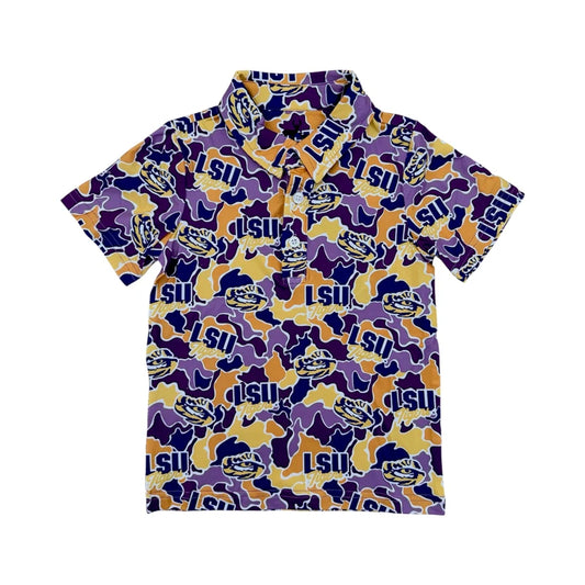 CoolShade™ scottie polo UPF 50+ LSU camo