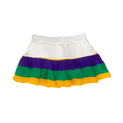 Pleated Skort - Mardi Gras