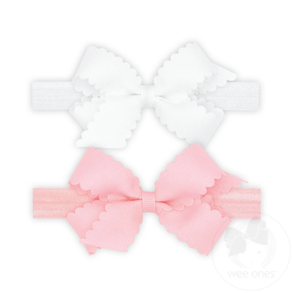 Mini Scallop Headbands - 2 Pack
