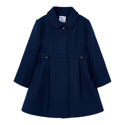 Woolen Coat - Navy