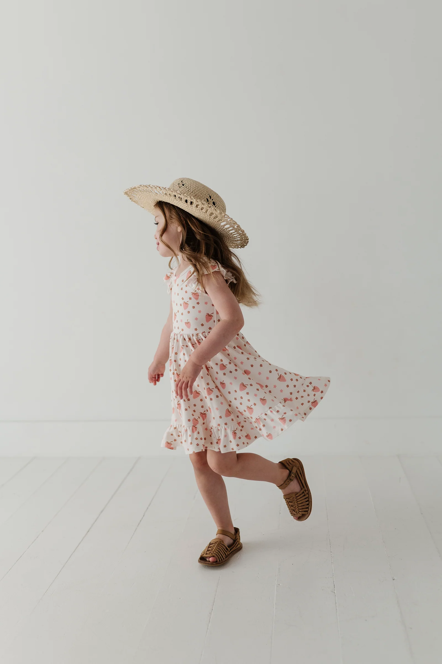 Strawberries - S/L Twirl Dress