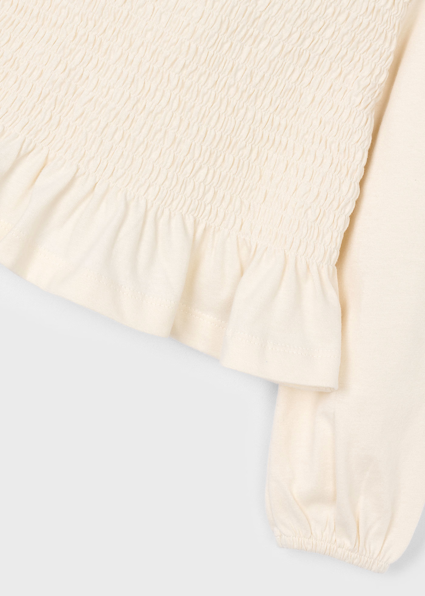 Smocked Blouse - Cream