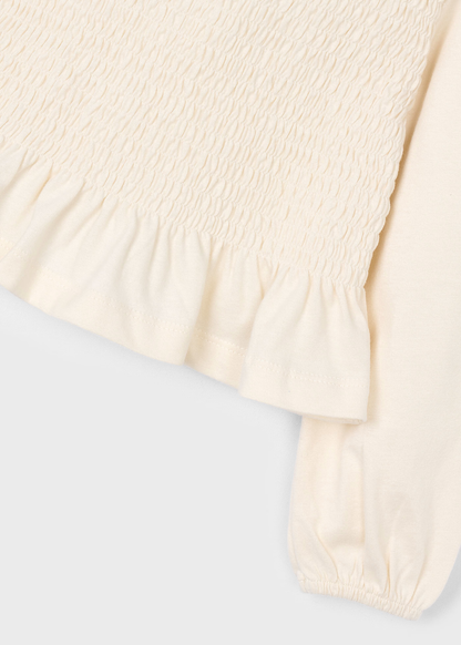 Smocked Blouse - Cream