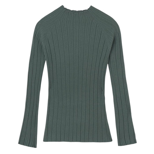 Mock Neck Sweater - Sage