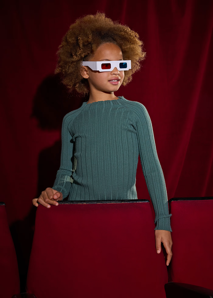 Mock Neck Sweater - Sage