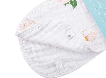 2-in-1 Burp Cloth & Bib: Magnolia