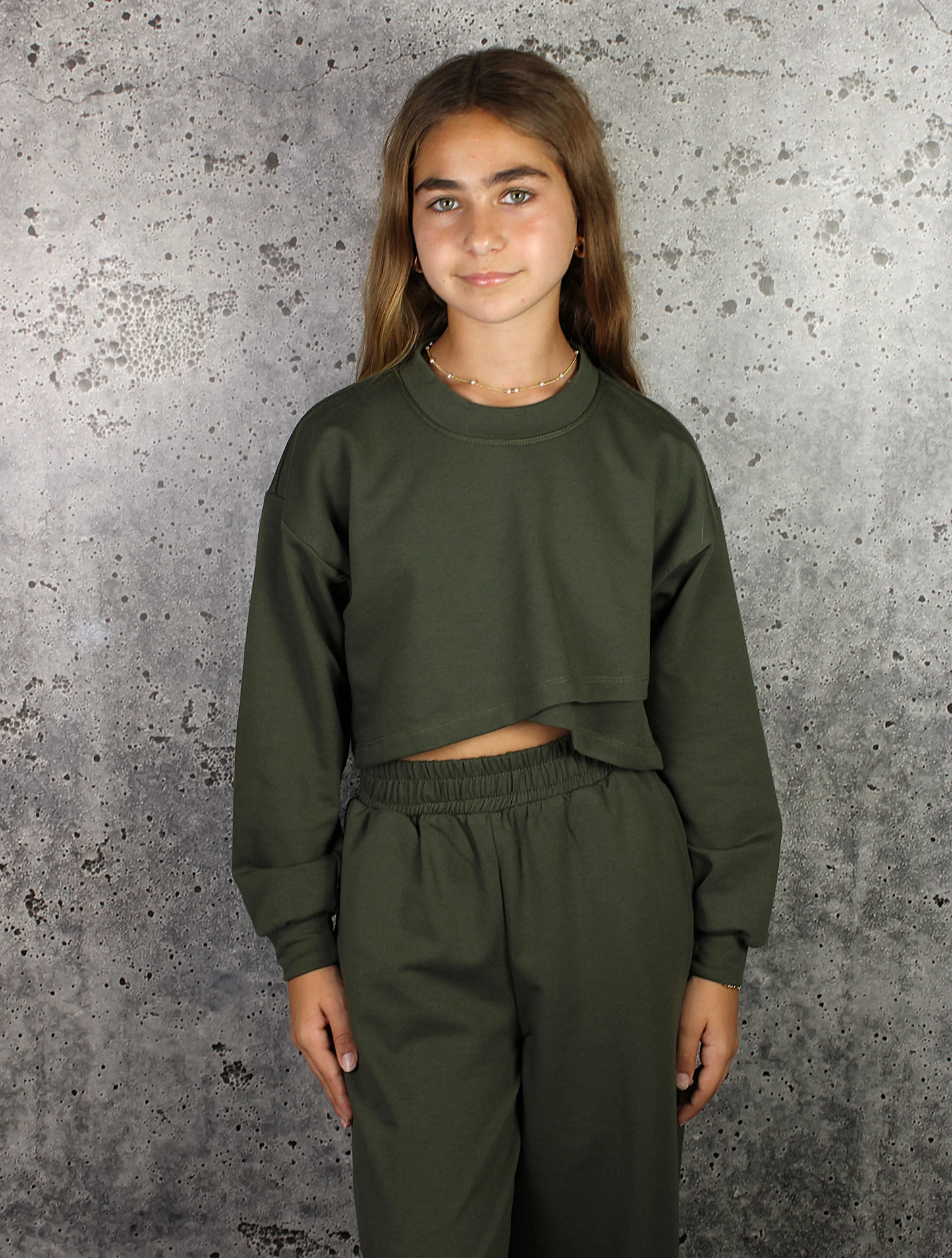 Wide Lounge Pant - Green