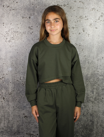 Wide Lounge Pant - Green