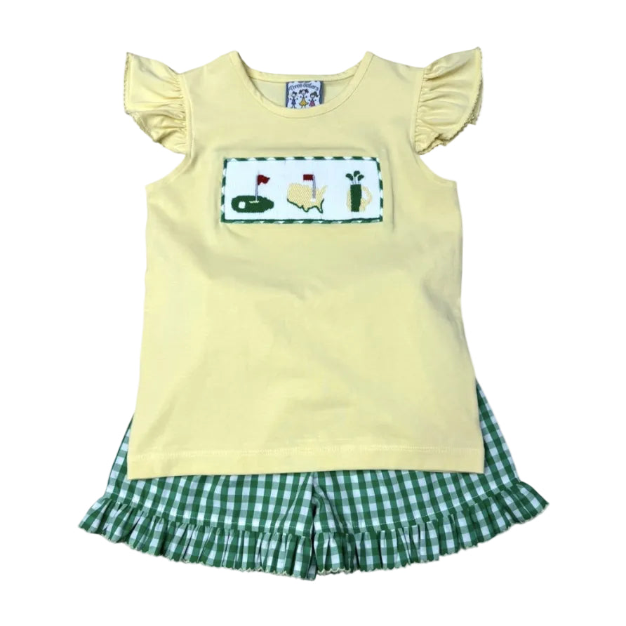 Golf Smocked A/S Short Set