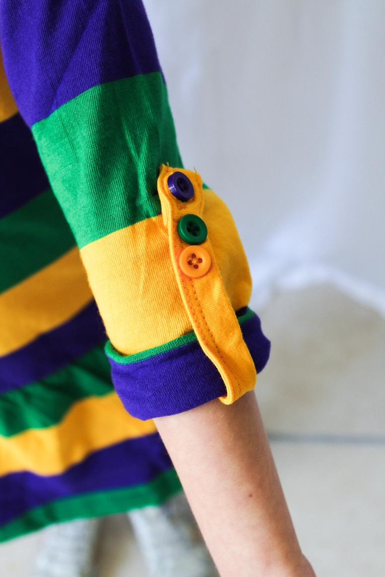 Rugby Dress - Mardi Gras