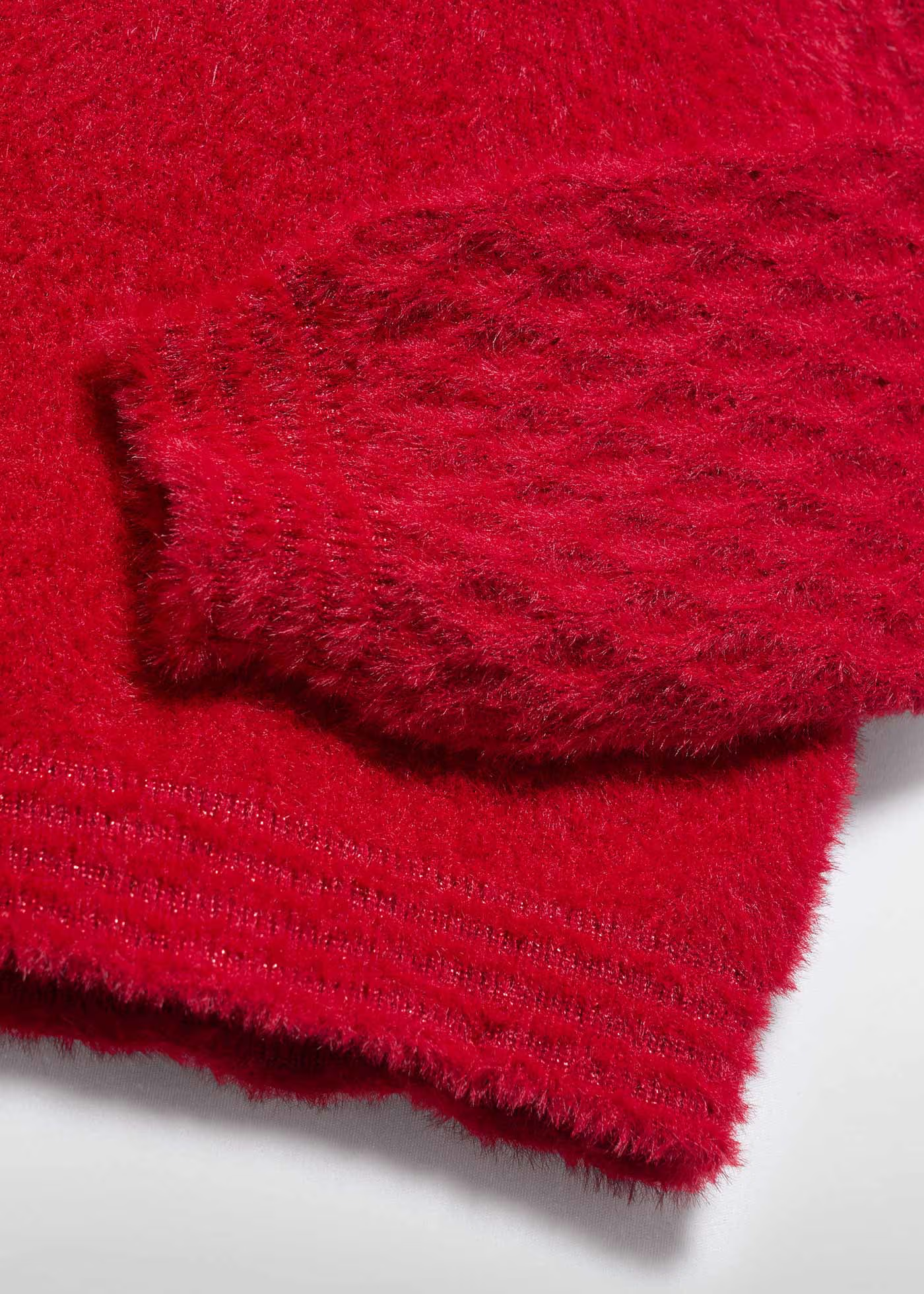 Fuzzy Sweater - Red